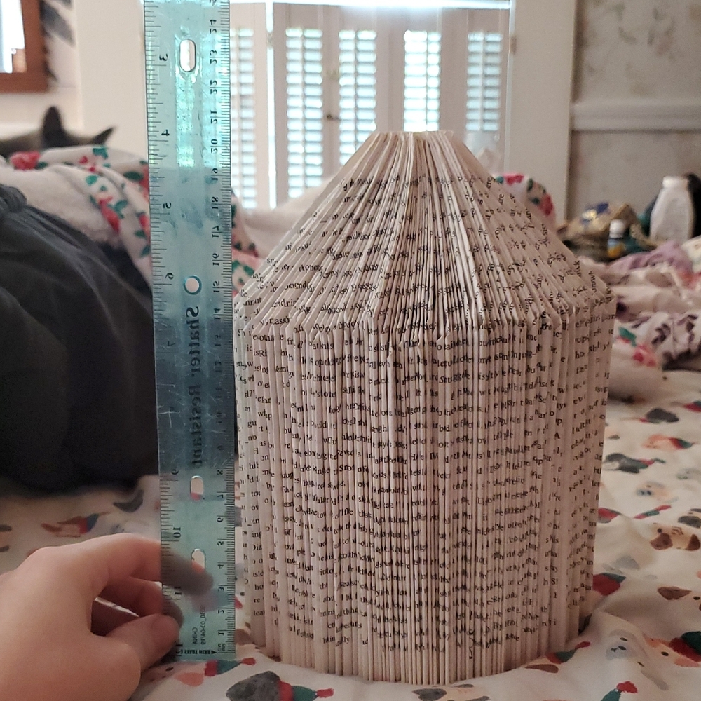 Unique Folded Book Art Sculpture